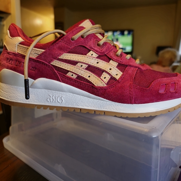 ACICS GEL-LYTE 3  RED SUEDE - Picture 3 of 14